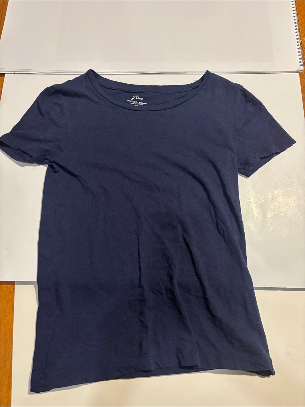 J. Crew vintage cotton Navy Blue Short-Sleeve Crewneck Tee